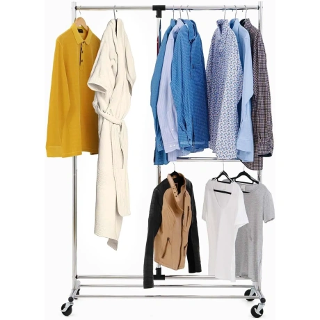 Tatkraft clothes rack on wheels