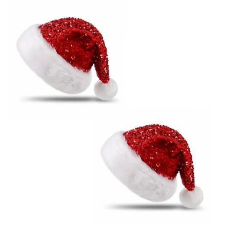 Kalėdinė kepurė, raudona, 2 vnt. Finabol