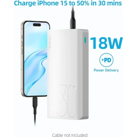 ROMOSS R-2 išorinė baterija, Power Bank, 30 000 mah