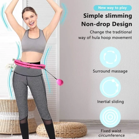 Reakoo Painotettu Smart Ball Hoop, pinkki