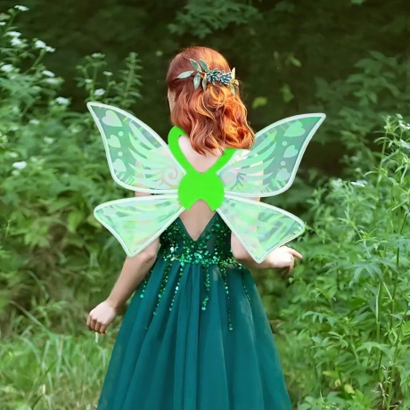 Aksesuāru komplekts kostīmam Feja, zaļš