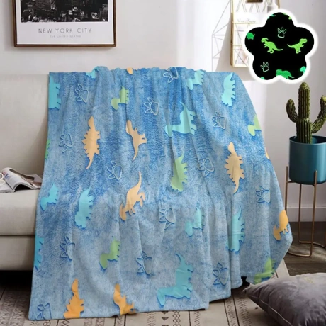 PQCXXA Tumsā spīdoša sega, 130x150 cm