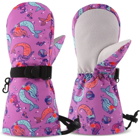 Ziemas cimdi meitenēm Seyufn, dažādu krāsu 2-4 a