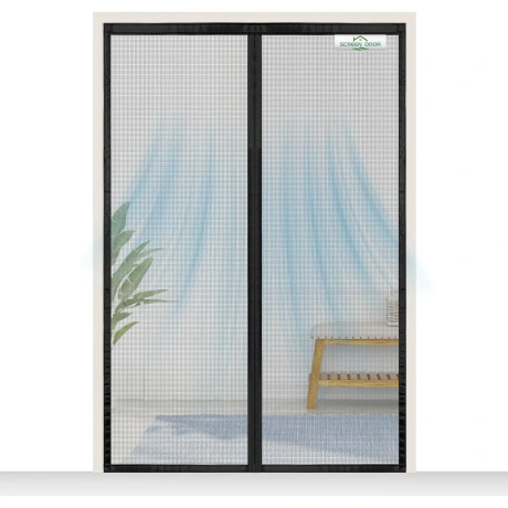 SCREEN DOOR Magnetiline putukavõrk uksele 95x210 cm, must