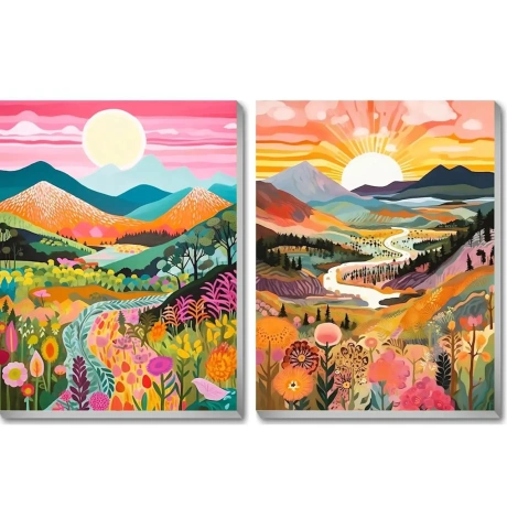 Landscapes Картина по номерам 20 x 30 CM, 2шт