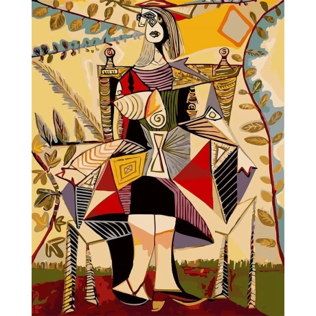 Meecaa картина по номерам 40x50 см "абстракция"