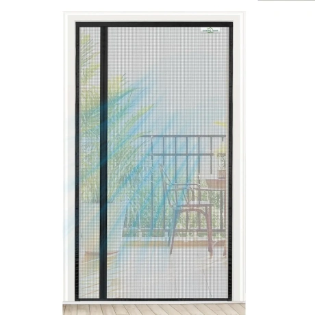 Screen door magnetiline sääsevõrk uksele 120x230 cm, must