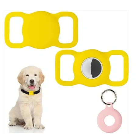 PuppyDoggy GPS izsekotāja futrāļi kaklasiksnai, L, 2 gab. Airtag
