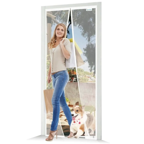 Joy2see magnetiline sääsevõrk uksele 180x220 cm, valge