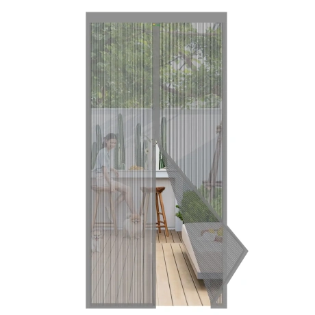 Sekey magnetiline sääsevõrk uksele 90x210 cm, hall