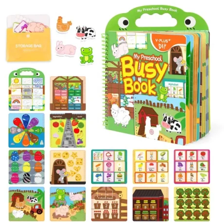 Yplus Montessori arendav raamat, busyboard