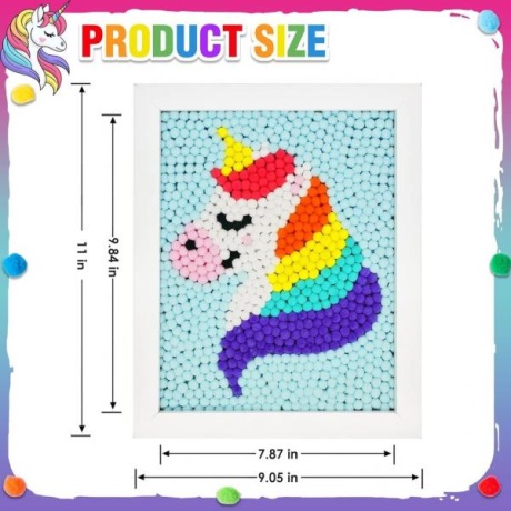 Joonistuskomplekt Melliex Unicorn Pom Pom