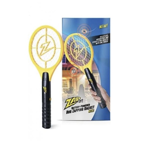 Electric bug zapping racket 46 cm Zap IT! ZAP iT! 4,000 Volt Electric Handheld Bug Zapper Racket - USB Rechargeable Indoor Safe Mosquito Zapper and Fly Swatter for Indoor and Outdoor Use
