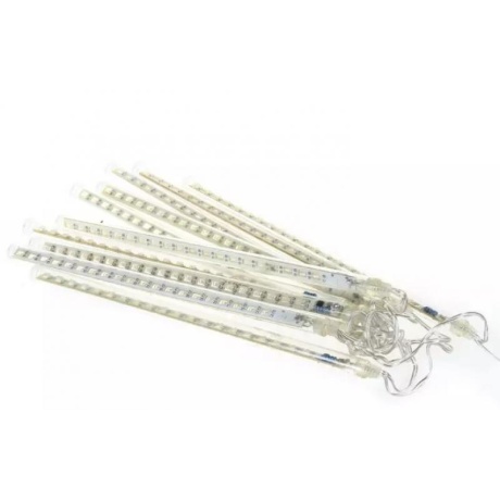 Dekoratiivne LED-valguskett — 10 valguspulka, igaüks 32 cm, liikuva valge valgusega
