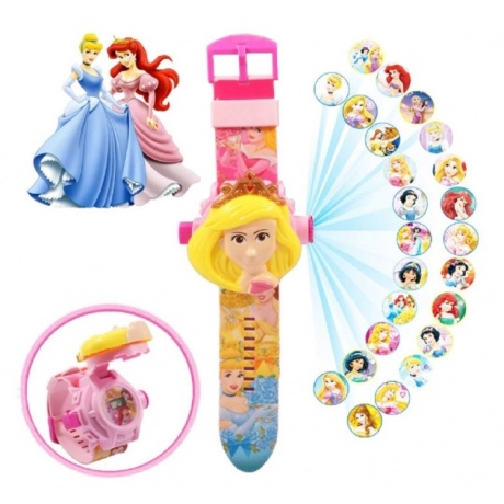 Milando B7 lasten kello projektorilla Disney Princesses