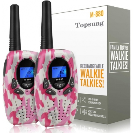 Topsung radiopuhelimet, 2 kpl, pinkki