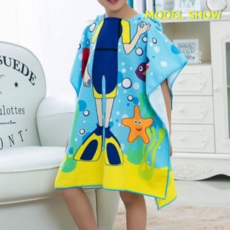 Rayson Kids rantapyyhe hupulla 60x60 cm