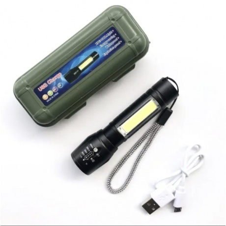 Alumiininen LED-taskulamppu, tehokas, ladattava