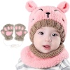 Children's scarf, hat and gloves set Bearbro