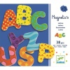 Wooden magnetics - 38 fancy letters