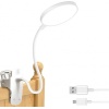 LED-lukuvalo puristimella Bteng USB
