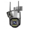 PTZ Wi-Fi CCTV-kamera kaksoislinssillä, OEM